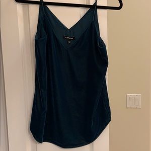 COPY - Velvet dark green cami